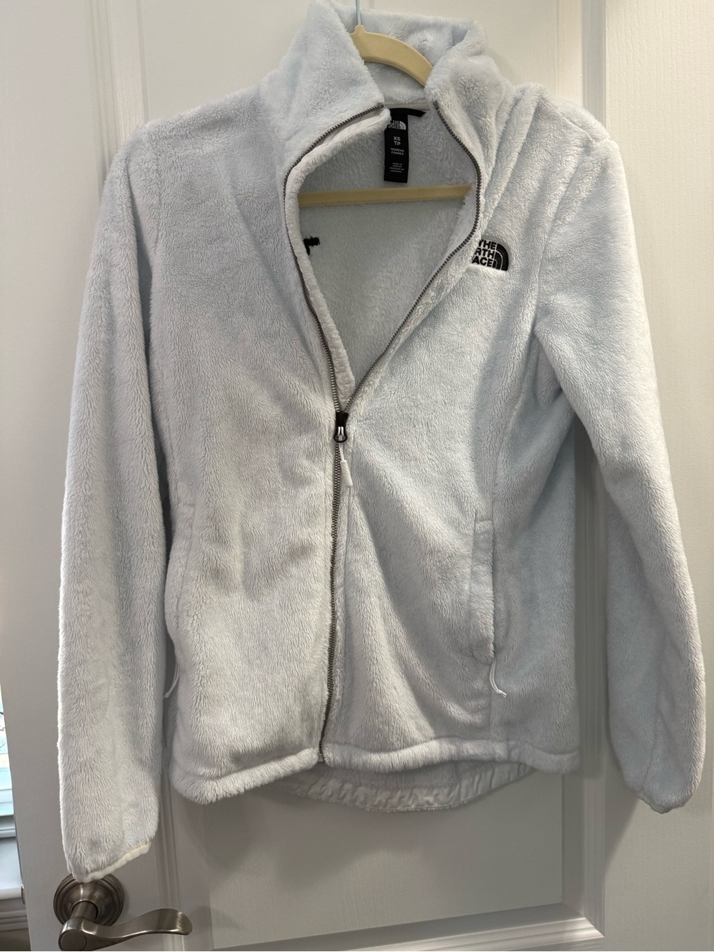 The North Face Women's White Fuzzy Full-Zip Jacket